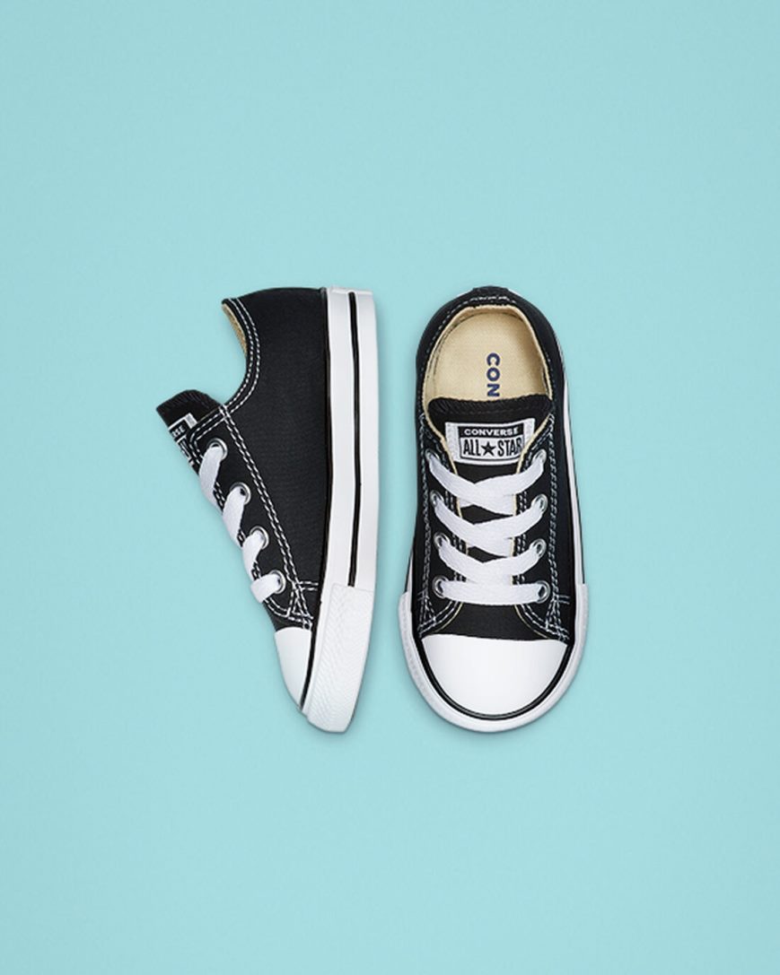 Zapatillas Bajas Converse Chuck Taylor All Star Classic Niño Negras | PE EWP428